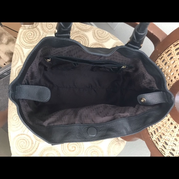 NWT Cole Haan Small Soft Tote Saddle Black - Picture 5 of 12